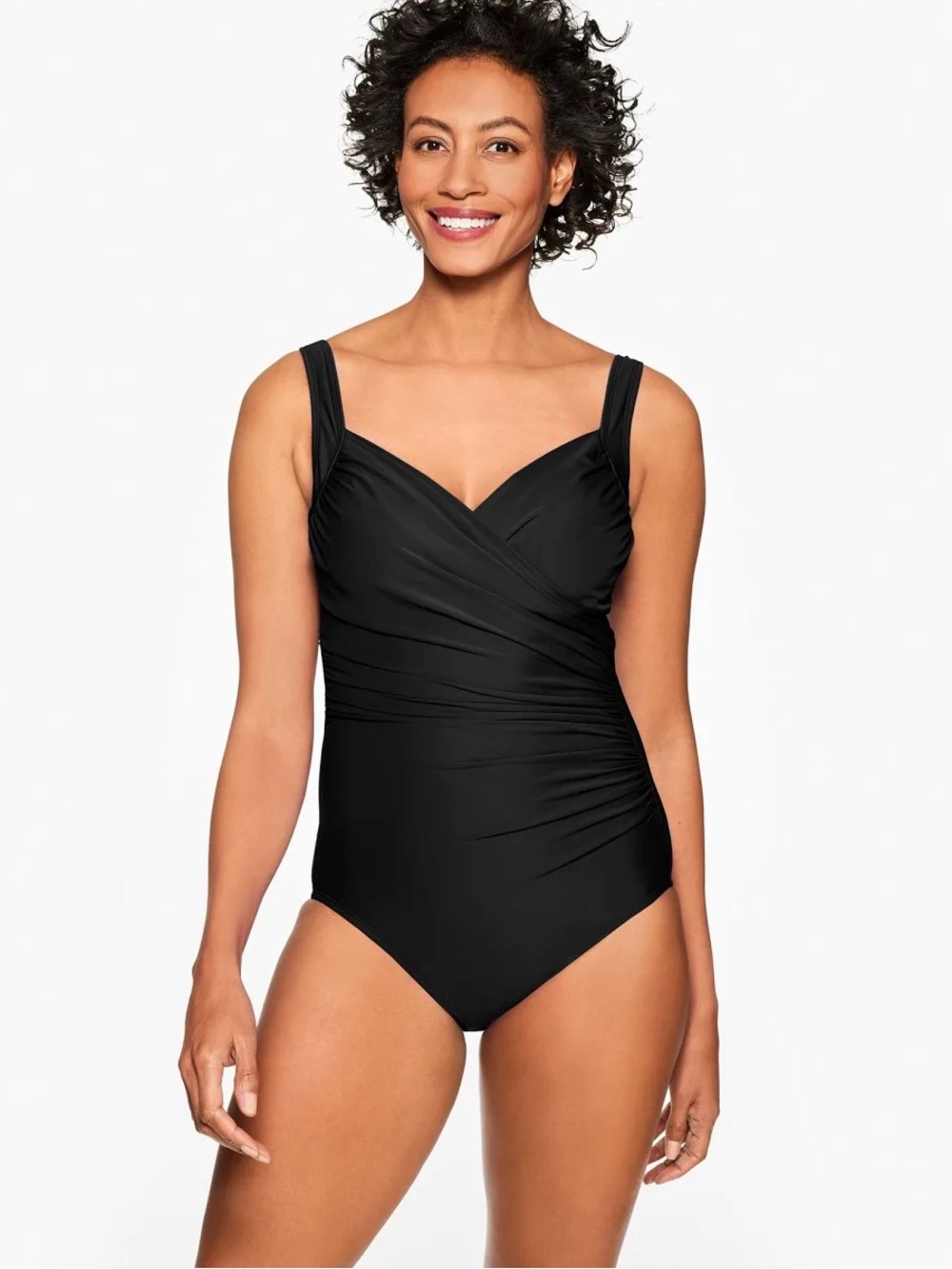 NWT Miraclesuit x Talbots Sanibel One Piece Swimsuit in Black.